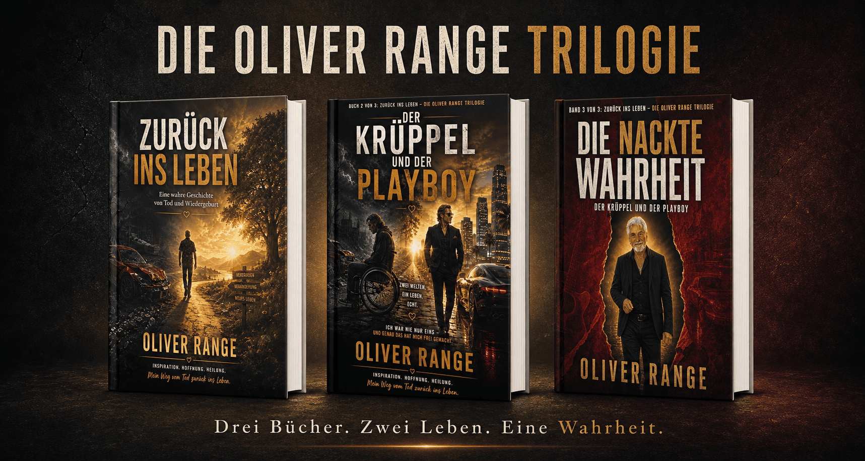 Die Oliver Range Trilogie in 3 Büchern